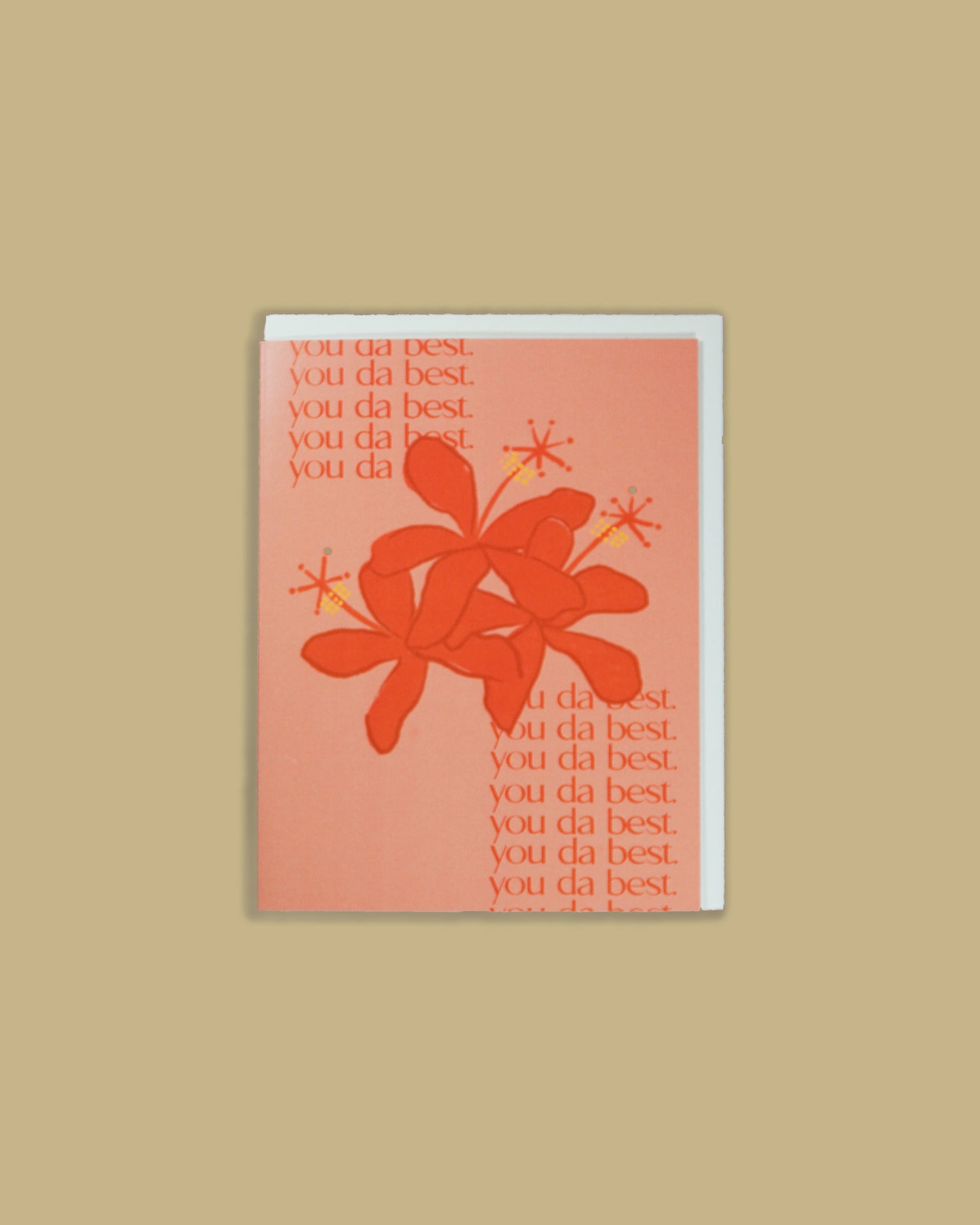 You Da Best Kāleka Aloha (Greeting Card)