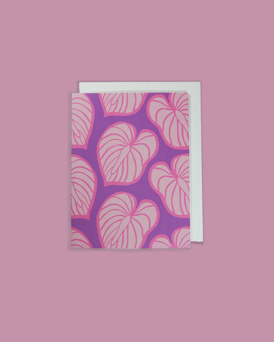 Anthurium Kāleka Aloha (Greeting Card)